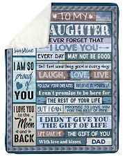 YOU ARE MY SUNSHINE - TO DAUGHTER FROM DAD Sherpa Fleece Blanket tile