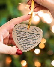 I'm Prouder Of You - Amazing Gift For Daughter Heart ornament - single (wood) aos-heart-ornament-single-wood-lifestyles-09