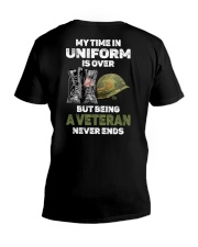 My Time In Uniform Is Over - Perfect Gift For Veteran V-Neck T-Shirt tile