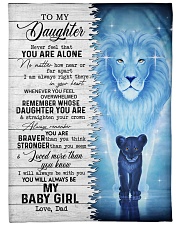 MY BABY GIRL - TO DAUGHTER FROM DAD Large Fleece Blanket - 60" x 80" front