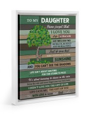 Enjoy The Ride And Your Way Back Home - Lovely Gift For Daughter Floating Framed Canvas Prints White tile