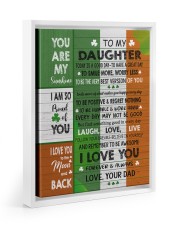 I Am So Proud Of You - Special Gift For Daughter Floating Framed Canvas Prints White tile