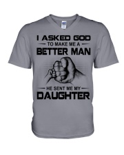 Make Me A Better Man - Perfect Gift For Dad V-Neck T-Shirt tile