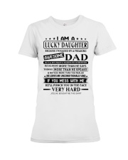 LOVES ME UNCONDITIONALLY - BEST GIFT FOR DAUGHTER Premium Fit Ladies Tee tile