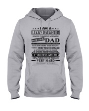 LOVES ME UNCONDITIONALLY - BEST GIFT FOR DAUGHTER Hooded Sweatshirt front