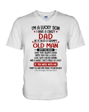 LOVE NEVER ENDING - LOVELY GIFT FOR SON V-Neck T-Shirt tile