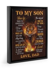 You Are Stay Strong Stay Positive And Never Give Up - Best Gift For Son Floating Framed Canvas Prints Black tile