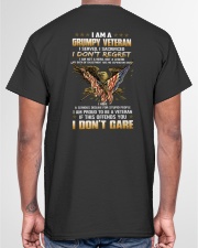 I AM A GRUMPY VETERAN - PERFECT GIFT FOR DAD Classic T-Shirt garment-tshirt-unisex-back-04