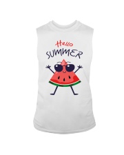 Hello Summer Watermelon Funny T-shirt Sleeveless Tee thumbnail