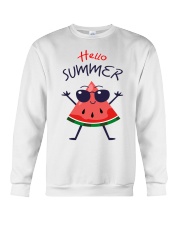 Hello Summer Watermelon Funny T-shirt Crewneck Sweatshirt thumbnail
