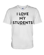 teacher shirt V-Neck T-Shirt thumbnail