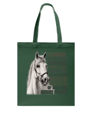 a horse can hear a human 2 Tote Bag tile