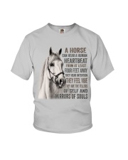 a horse can hear a human 2 Youth T-Shirt tile