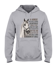 a horse can hear a human 2 Hooded Sweatshirt tile