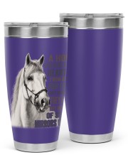 a horse can hear a human 2 30oz Tumbler tile