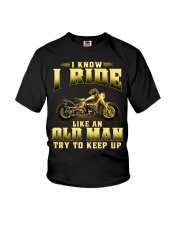 Biker - Old Man Keep Up Youth T-Shirt tile