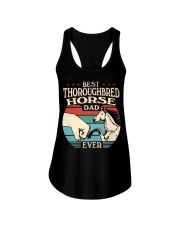 Best Dad Ever - Thoroughbred Horse Ladies Flowy Tank tile