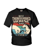 Best Dad Ever - Thoroughbred Horse Youth T-Shirt tile