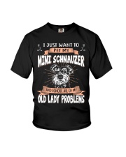 I Just Want To Pet My Miniature Schnauzer Youth T-Shirt tile