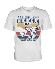 Best Dad Ever Chihuahua V-Neck T-Shirt tile