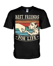 Best Friends For Life - Dalmatian V-Neck T-Shirt tile