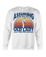 Assuming Old Lady - Karate Crewneck Sweatshirt tile
