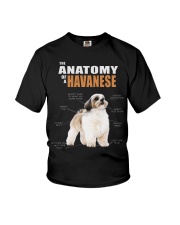 Dog Anatomy - Havanese Youth T-Shirt tile