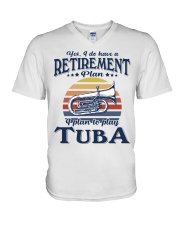 Have Retirement Plan Tuba V-Neck T-Shirt tile