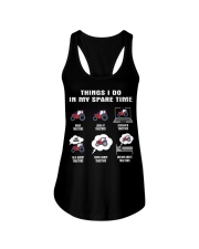 Spare Time Red Tractor Ladies Flowy Tank tile