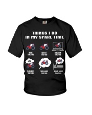 Spare Time Red Tractor Youth T-Shirt tile