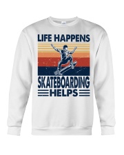 Life Happens - Skateboarding Crewneck Sweatshirt tile