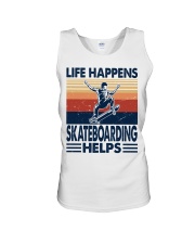 Life Happens - Skateboarding Unisex Tank tile