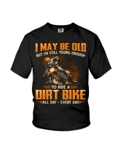 Dirt Bike - Young Enough Youth T-Shirt tile