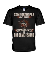Some Grandpas Play Bingo - Big-game Fishing V-Neck T-Shirt tile