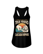 Dog True Friend - Caucasian Shepherd Ladies Flowy Tank tile