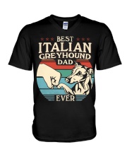 Best Dad Ever - Italian Greyhound V-Neck T-Shirt tile