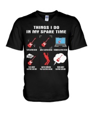 Spare Time - Electric Guitar V-Neck T-Shirt tile