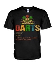 Darts Coolest People V-Neck T-Shirt tile