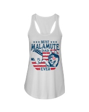 Alaskan Malamute Best Dad Ever Ladies Flowy Tank tile