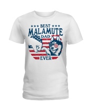 Alaskan Malamute Best Dad Ever Ladies T-Shirt tile