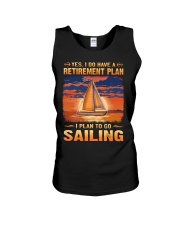 Sailing - Retirement plan Unisex Tank tile