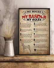 My House My Rule Basenji 11x17 Poster lifestyle-poster-3