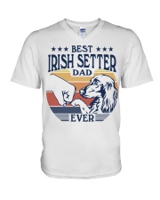 Best Dad Ever Irish Setter V-Neck T-Shirt tile