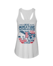 Miniature Schnauzer Best Dad Ever Ladies Flowy Tank tile