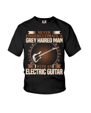 Grey Haired Man - Electric Guitar Youth T-Shirt tile