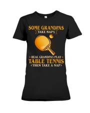 Table Tennis - Grandpas Take Naps Premium Fit Ladies Tee tile