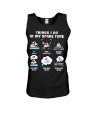 Spare Time Sailing Unisex Tank tile