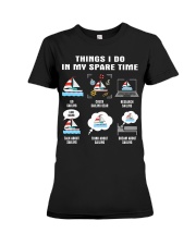 Spare Time Sailing Premium Fit Ladies Tee tile