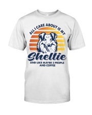 All I Care About Shetland Sheepdog Premium Fit Mens Tee tile