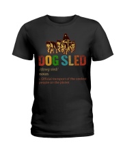 Dog Sled Coolest People Ladies T-Shirt tile